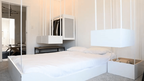 Кровать на потолке и шкафы-трансформеры: мебель, которая пока не практична